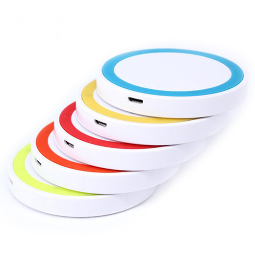 WL004 Colourful round wireless chargr 