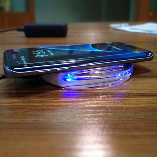 WL017 Acrylic tranparent table wireless charger 