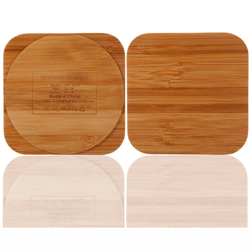 WL011 Wood square environmental wireless charger 