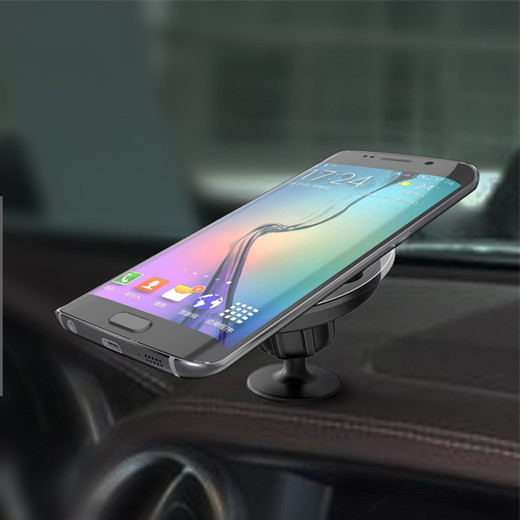 WLC007 360 rotate,suck tray stable wireless car charger