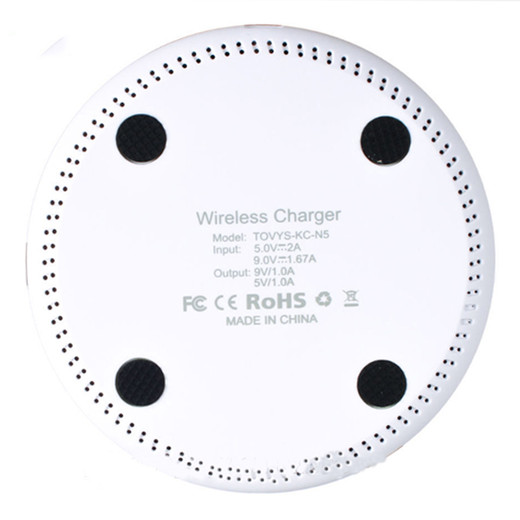 WL054 Rubber finished table fast wireless charger 
