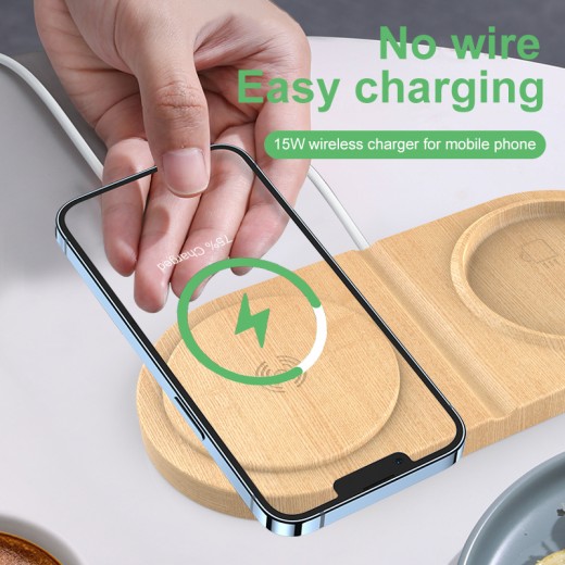 2 in 1 Smart coasters wireless phone charger